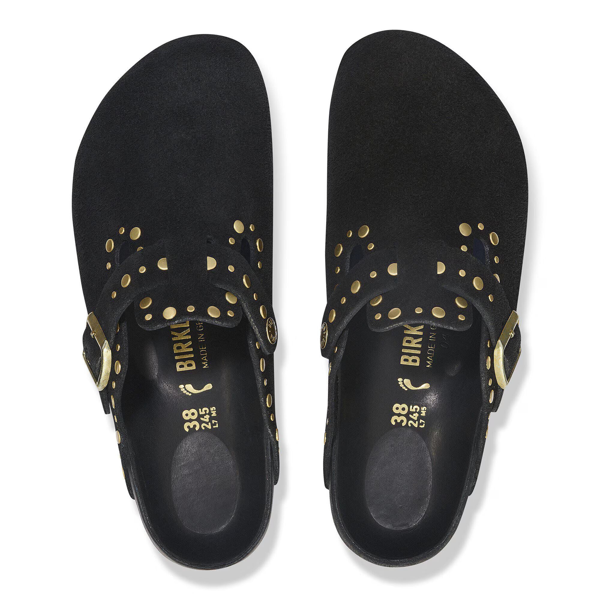 Boston Rivet Suede Leather