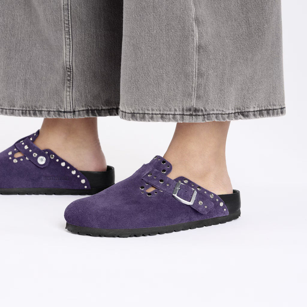 Boston Rivet Suede Leather