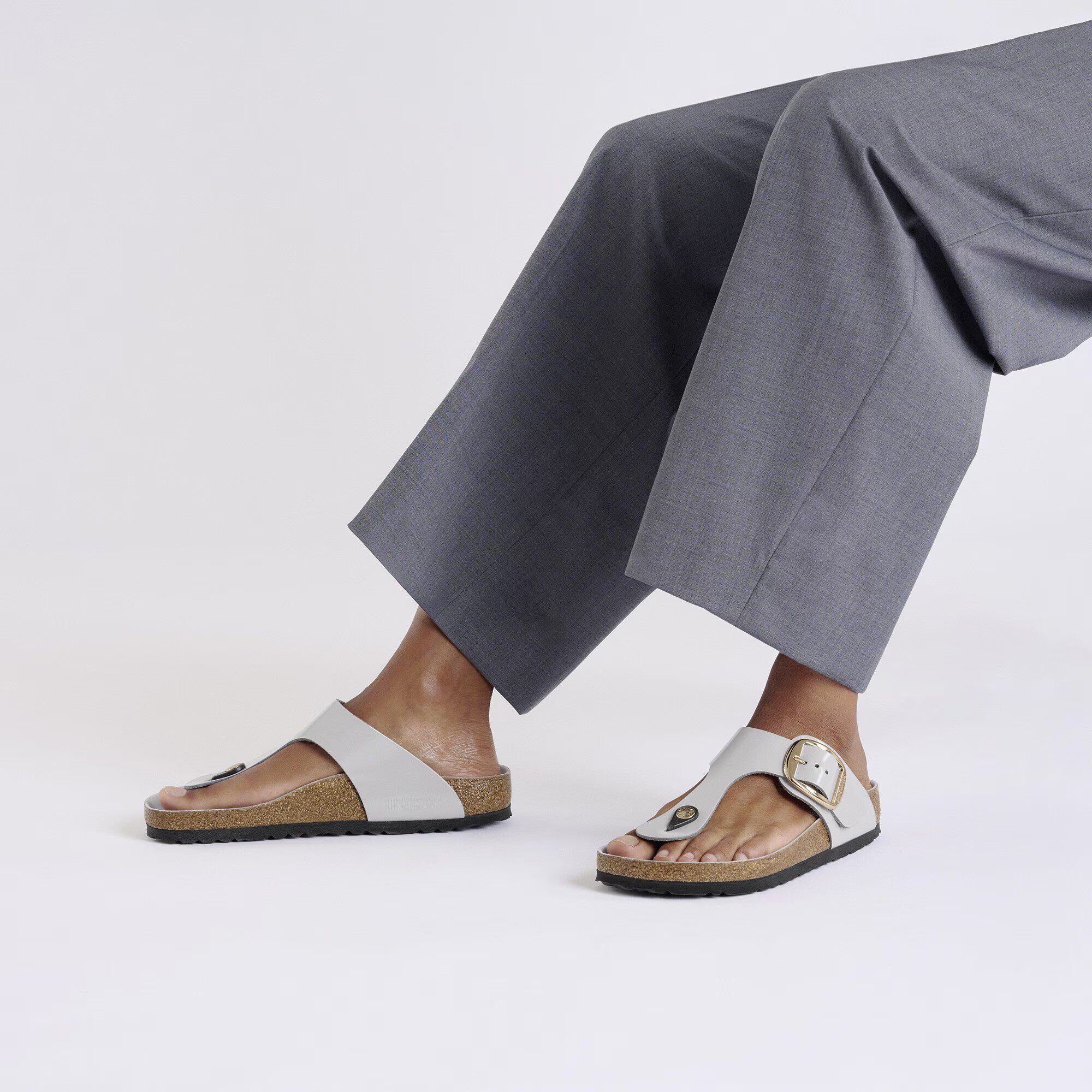 Gizeh Big Buckle Natural Leather Patent