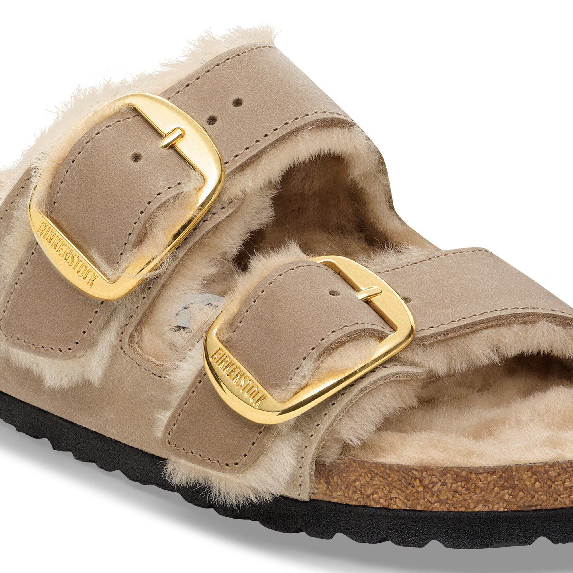 Arizona Big Buckle Shearling Natural Leather Oiled
