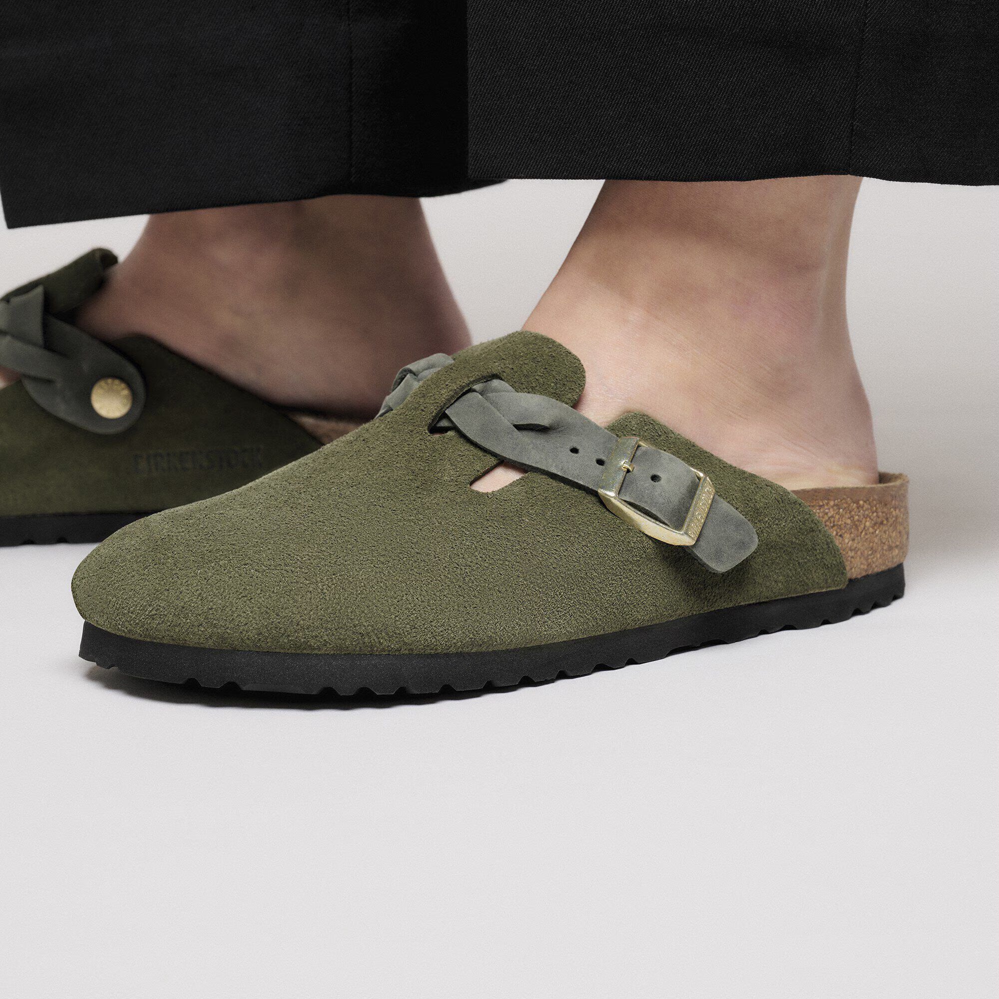 Boston Braided Suede Leather