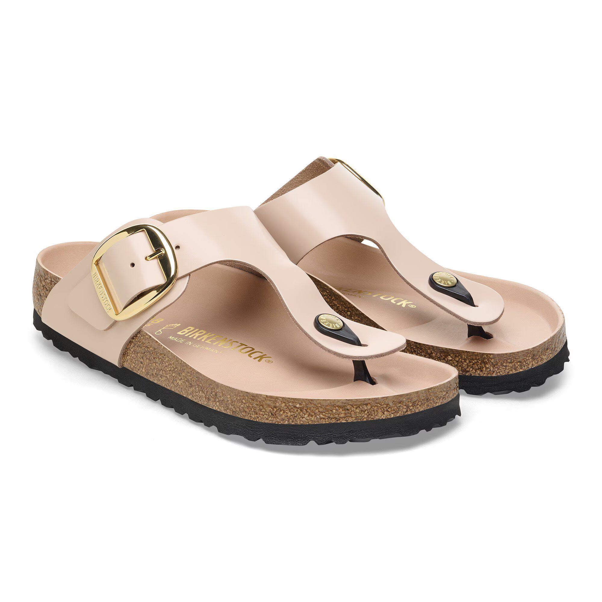 Gizeh Big Buckle Natural Leather Patent