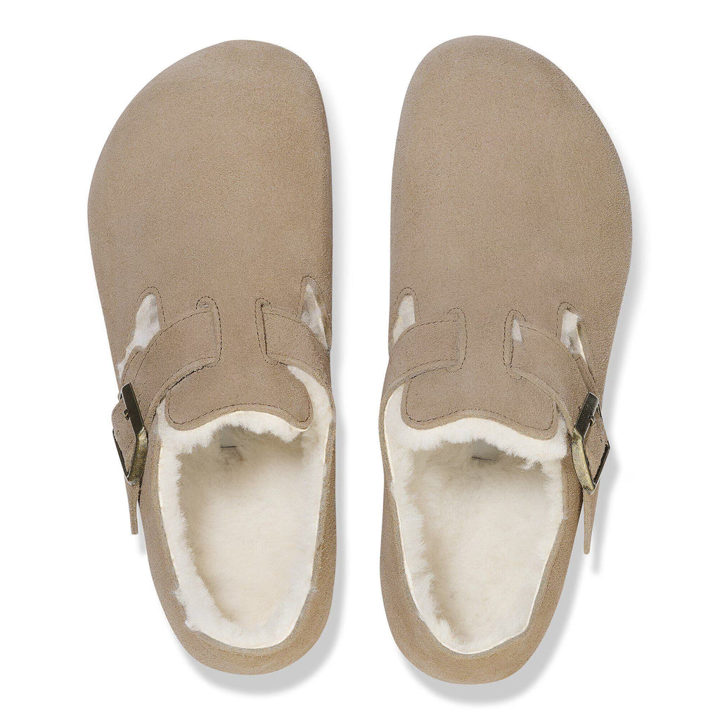 London Shearling Suede Leather
