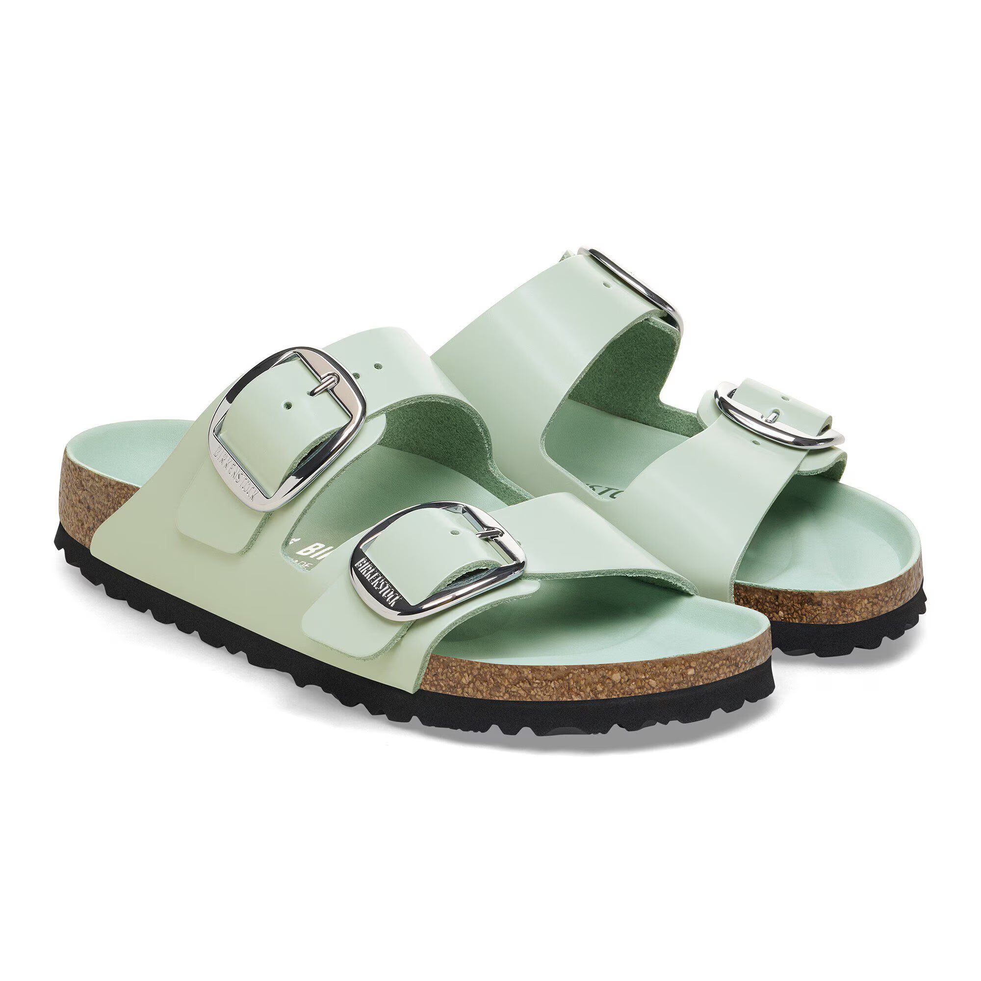Arizona Big Buckle Natural Leather Patent