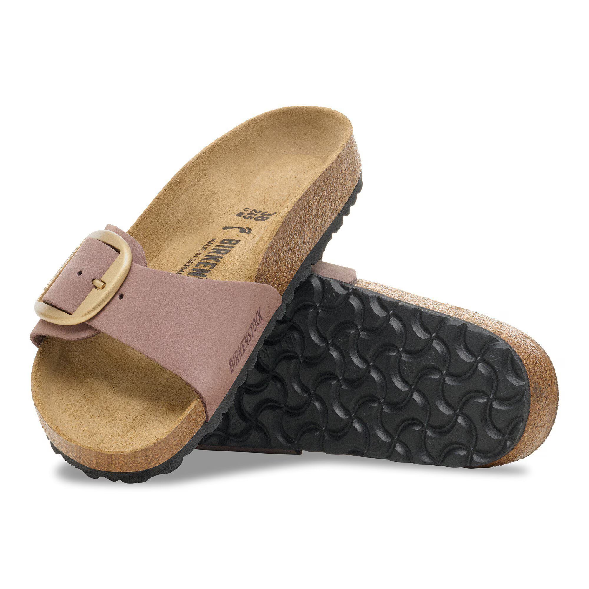 Madrid Big Buckle Nubuk Leather